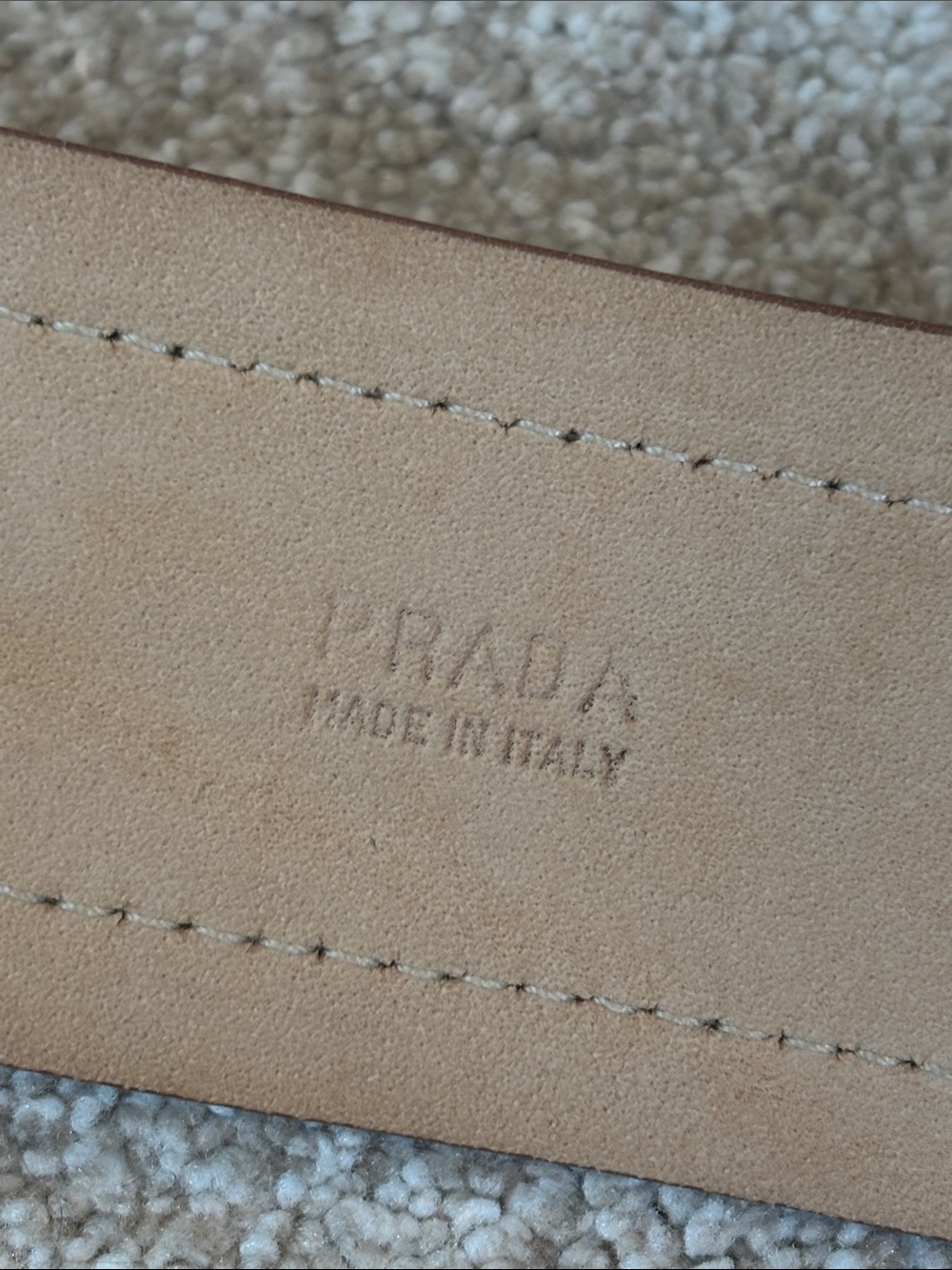 Women’s Prada belt orange suede - Picture 4 of 8